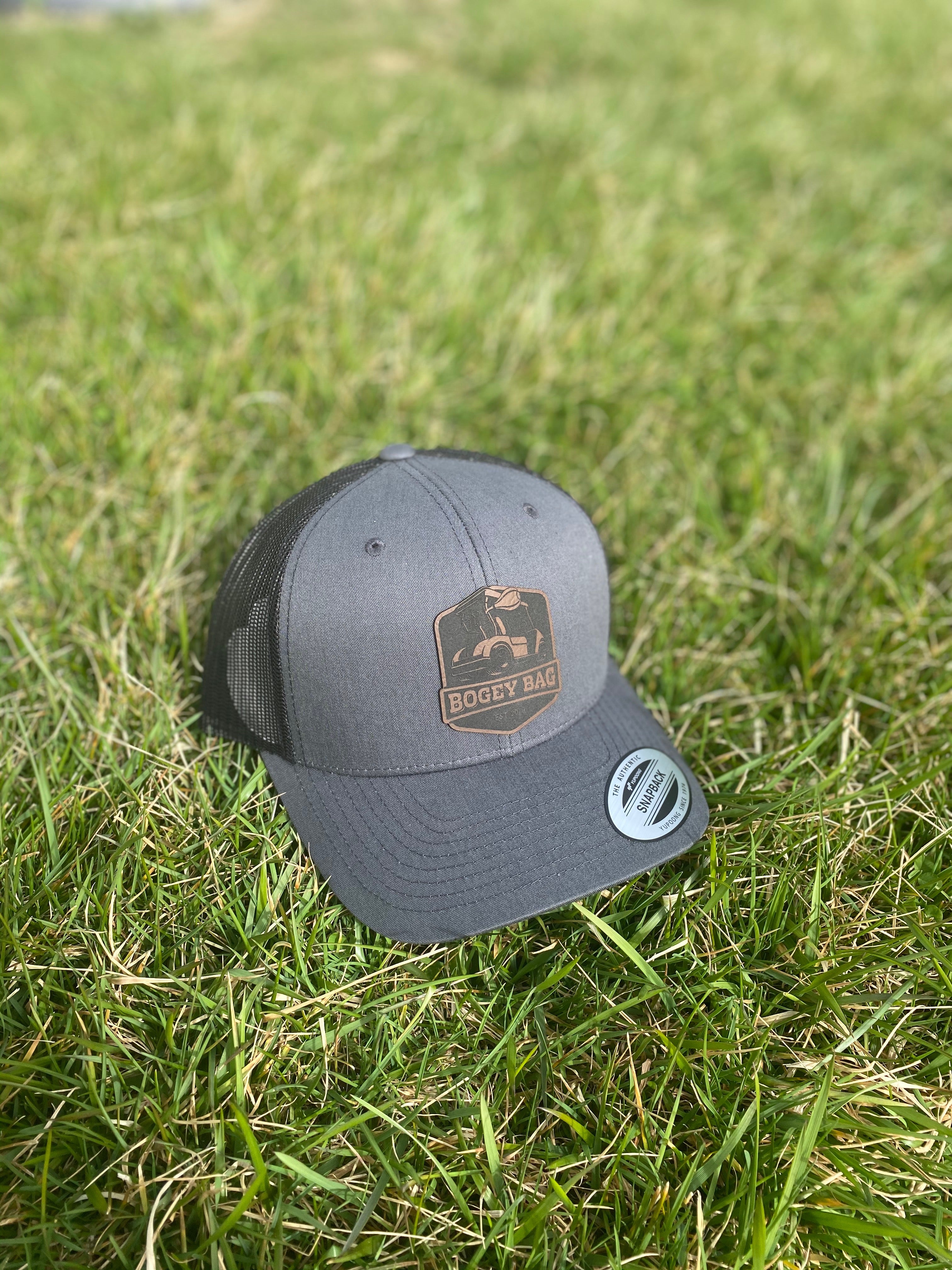 Charcoal Gray Mesh Snapback Hat