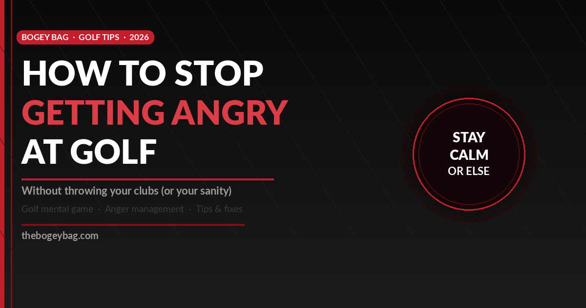 How to stop getting angry at golf — tips for managing golf frustration