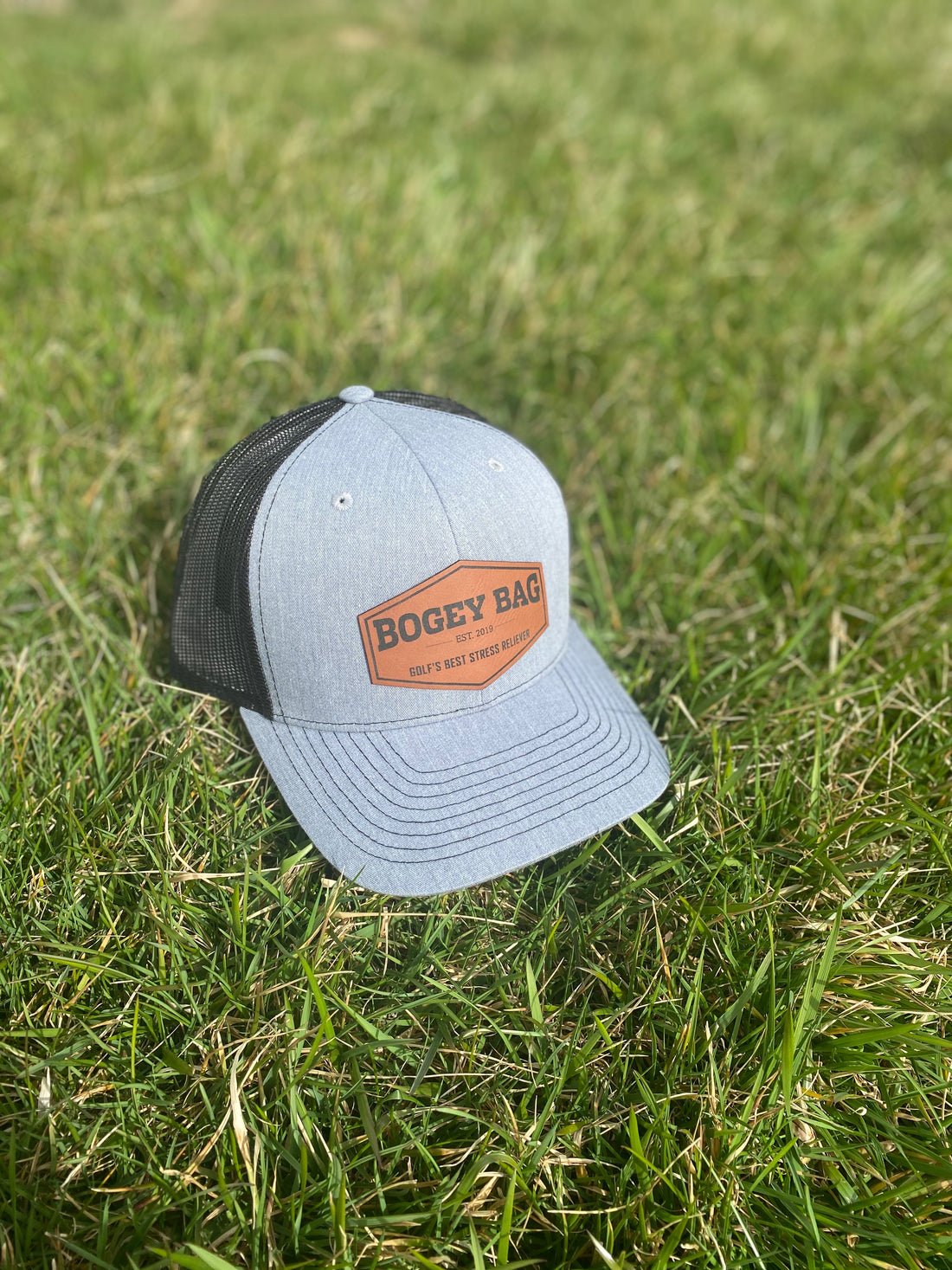 Heather Gray Mesh Snapback Hat