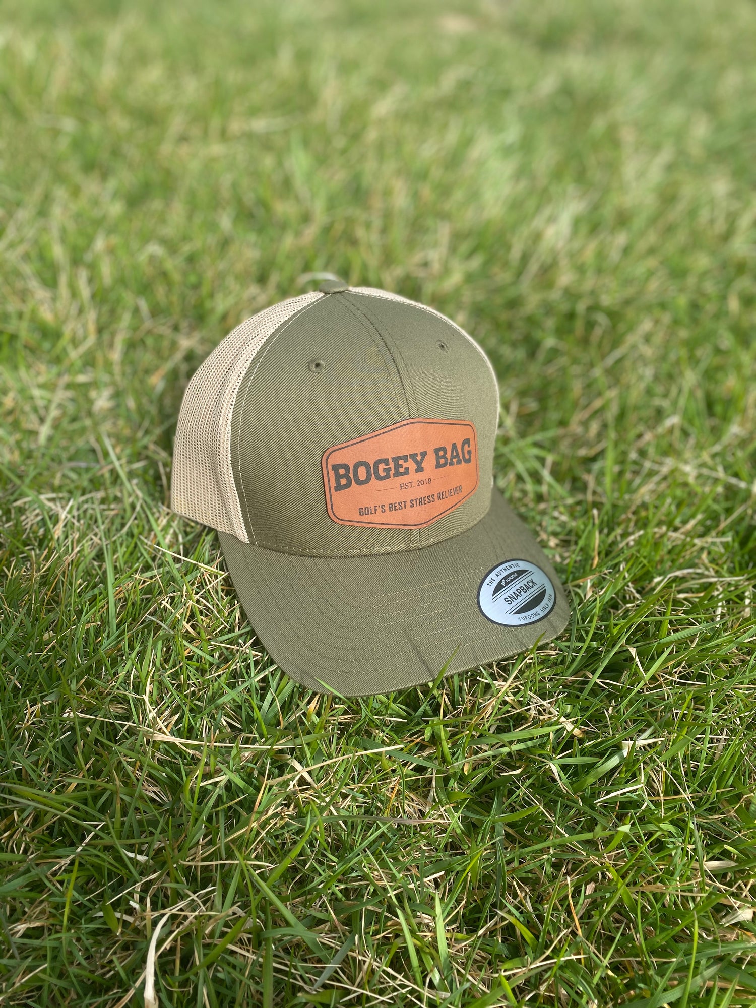 Customizable Mesh Bogey Bag Snapback Hat